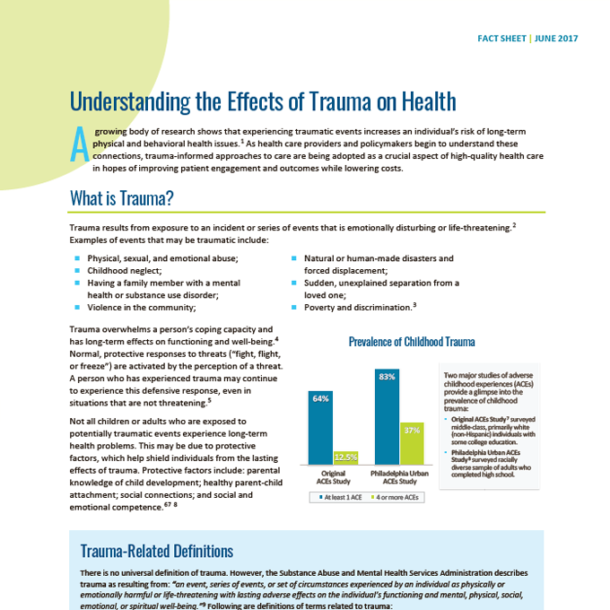 Get Started with Trauma-Informed Care - Trauma-Informed Care ...