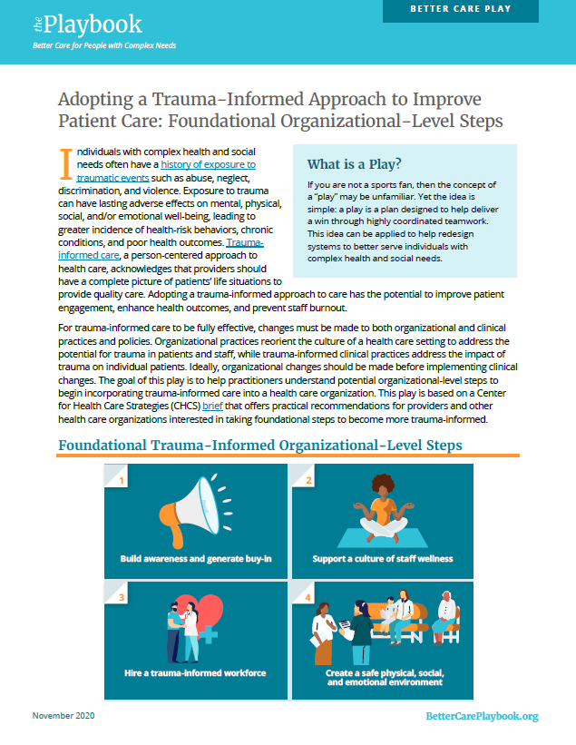 Adopting A Trauma-Informed Approach To Improve Patient Care ...